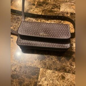 DKNY monogram belt bag/ wristlet bag